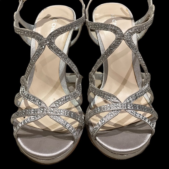 Le Château silver sparkling heels 👠 size 7 - Picture 7 of 12